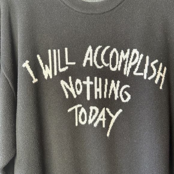 Teddy Fresh - I Will Accomplish Nothing Today Knit Sweater XL - Picture 13 of 13